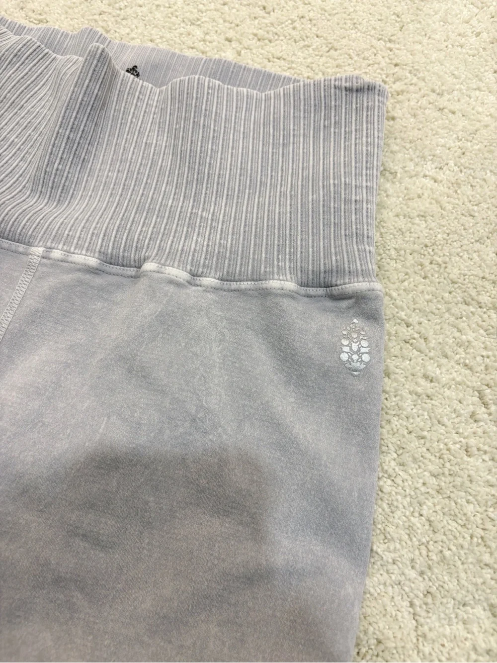 Free People Good Karma Ice Grey High-Rise Leggings M/L